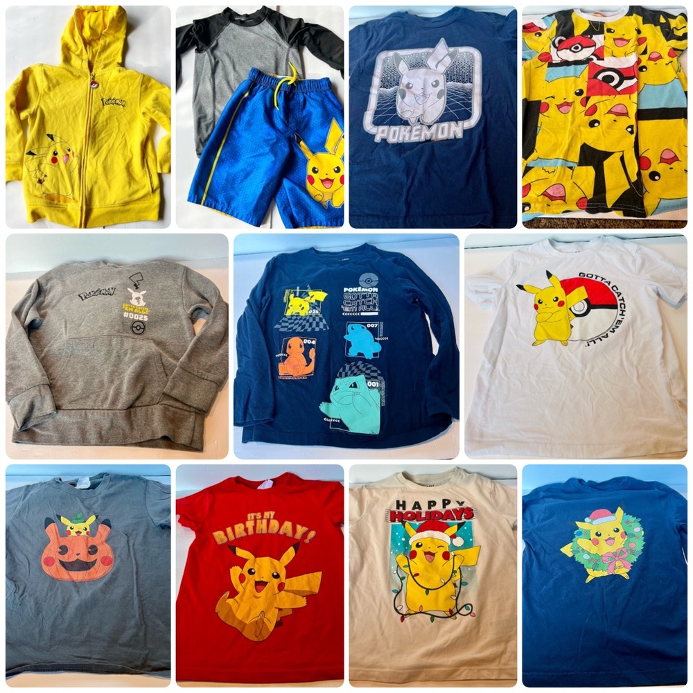 Pikachu Kids clothes bundle